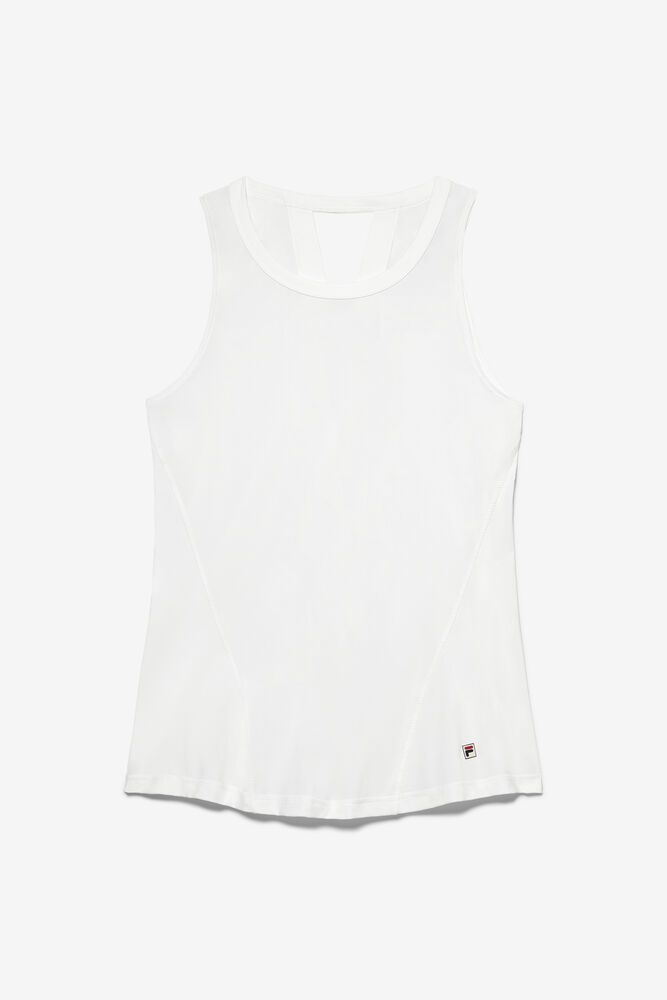 Fila Tank Top Baseline Full Coverage Womens White - India VKC-760321